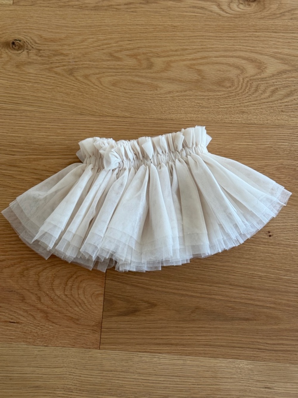 NoraLee cream layered tulle skirt size 18m
